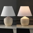 thumbnail image 3 of JONATHAN Y Myron 18" Minimalist Scandinavian Concrete Effect Resin/Iron LED Table Lamp, Cream (Set of 2), JYL5606C-SET2, 3 of 6