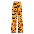 thumbnail image 5 of Halloween Sweatpants for Women Lightweight Running Sport Printed Halloween Wide Leg Pants for Women, 5 of 6