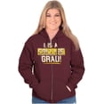 thumbnail image 3 of College Grad Class Degree Educated Zip Up Hoodie Men's Women's Brisco Brands 4X, 3 of 6