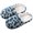 Blue, variant on Eoperou 1 Pair Slippers Soft Bottom Leopard-print Plush Comfortable to Wear Warm Slippers for Daily Life