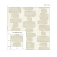 thumbnail image 6 of Stacy Garcia Home Beige Stripe Block Geometric Peel and Stick Wallpaper - 20.5 in. W. x 18 ft. L. Roll, 6 of 6