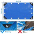 thumbnail image 2 of Tarpaulin 3m x 4m Thickened Tarpaulin Waterproof Heavy Duty with Reinforced Grommets, Tarpaulin Cover, 2 of 5