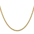 thumbnail image 2 of 10K Yellow Gold Rope Chain Styles Necklace 2.75 mm Diamond-Cut 24 inch, 2 of 4