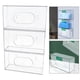 thumbnail image 5 of Soporte para caja de guantes desechables, dispensador de guantes, contenedor de almacenamiento, transparente 3 piezas, 5 of 8