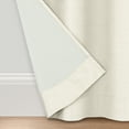 thumbnail image 3 of Eclipse Faux Silk Room Darkening Solid 2 Pack Window Curtain Panels, Grommet - 37" W x 95" L - Ivory, 3 of 4