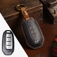 thumbnail image 1 of Car Key Fob Cover Case Protector For Infiniti Car Key Case Fob Cover Leather Full Wrap, 1 of 24
