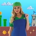 thumbnail image 4 of Fun Shack Sexy Green Plumber Adult Women's Costume | Size 12-14 Female, 4 of 6