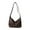 Coffee, variant on Purse Womens Singles Shoulder Bag Ultras Soft Foldable Vegan Leather Handbag Stylish Casual Tote Bag