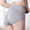 thumbnail image 4 of Clearance Panties for Women, Xunlbb Women's New Lace Pattern Lightweight Breathable Solid Color Underwear, 4 of 4