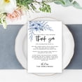 thumbnail image 2 of Koyal Wholesale Dusty Blue Florals Wedding Thank You Place Setting Cards for Table Reception, Dinner Plates, 56-Pack, 2 of 5