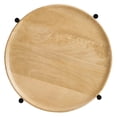 thumbnail image 5 of Xilo Round Wood and Metal Side Table in Oak, 5 of 9