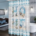 thumbnail image 3 of HOME Shower Curtains for Bathroom, Beach Starfish Shell Washable Fabric Shower Curtain with Hooks Waterproof Bathroom Decor Sets, 60 x 72 Inches, 3 of 9