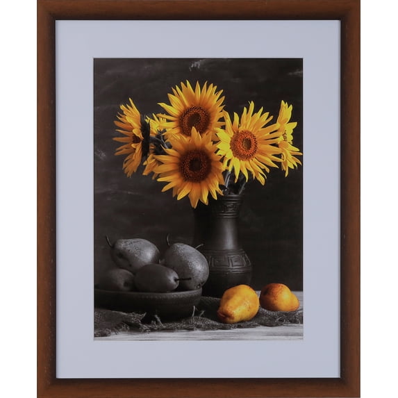 1-1/8" Polystyrene Modern Picture Frame by WholesaleArtsFrames-com 20x28 313-VIII Series Wood Grain - Dark Brown Made In USA
