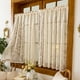 thumbnail image 5 of Xiao Hua Cortinas opacas pequeñas para ventanas pequeñas - Beige 140*45cm - Cortinas con bolsillo para barra de 1 pieza, cortinas cortas para ventanas de cocina, dormitorio, baño., 5 of 5