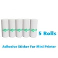 thumbnail image 2 of Mini Printer Paper 57mm Width Color White Continuous Paper Self-Adhesive Transparent Sticker Rolls For Portable HD Photo Printer, 2 of 4