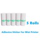 thumbnail image 2 of Mini Printer Paper 57mm Width Color White Continuous Paper Self-Adhesive Transparent Sticker Rolls For Portable HD Photo Printer, 2 of 4