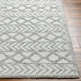 thumbnail image 4 of Hauteloom Meng Recycled Material Living Room, Bedroom Area Rug - Bohemian, Transitional - Off White, Light Slate, Charcoal - 2' x 3', 4 of 8