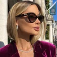 thumbnail image 2 of 2025 New Fashion Cool Sunglasses Women Luxury Brand Letters Anti Strong Light Vintage Cat Eyes Sun Glasses Ladies Gafas UV400, 2 of 9