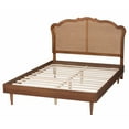 thumbnail image 6 of Baxton Studio Camden Mid-Century Platform Bed, Queen, Walnut Brown, 6 of 11