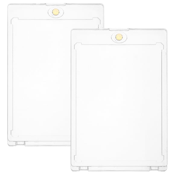 SHISUYAN 2pcs Card Case Acrylic Card Protector Sports Cards Hard Sleeves