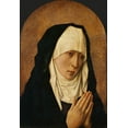 thumbnail image 2 of Bouts, Dirk 18x24 Black Ornate Wood Framed with Double Matting Museum Art Print Titled - Mater Dolorosa, 2 of 4