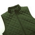 thumbnail image 4 of Bienzoe Women Lightweight Quilted Vest Puffer Padded Fashion Zip Causal Jacket Olive M, 4 of 8
