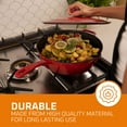 thumbnail image 5 of Bruntmor | Enameled Cast Iron 12 inch Skillet Deep Saut Pan 5 Quart Jumbo Cooker, 5 of 9