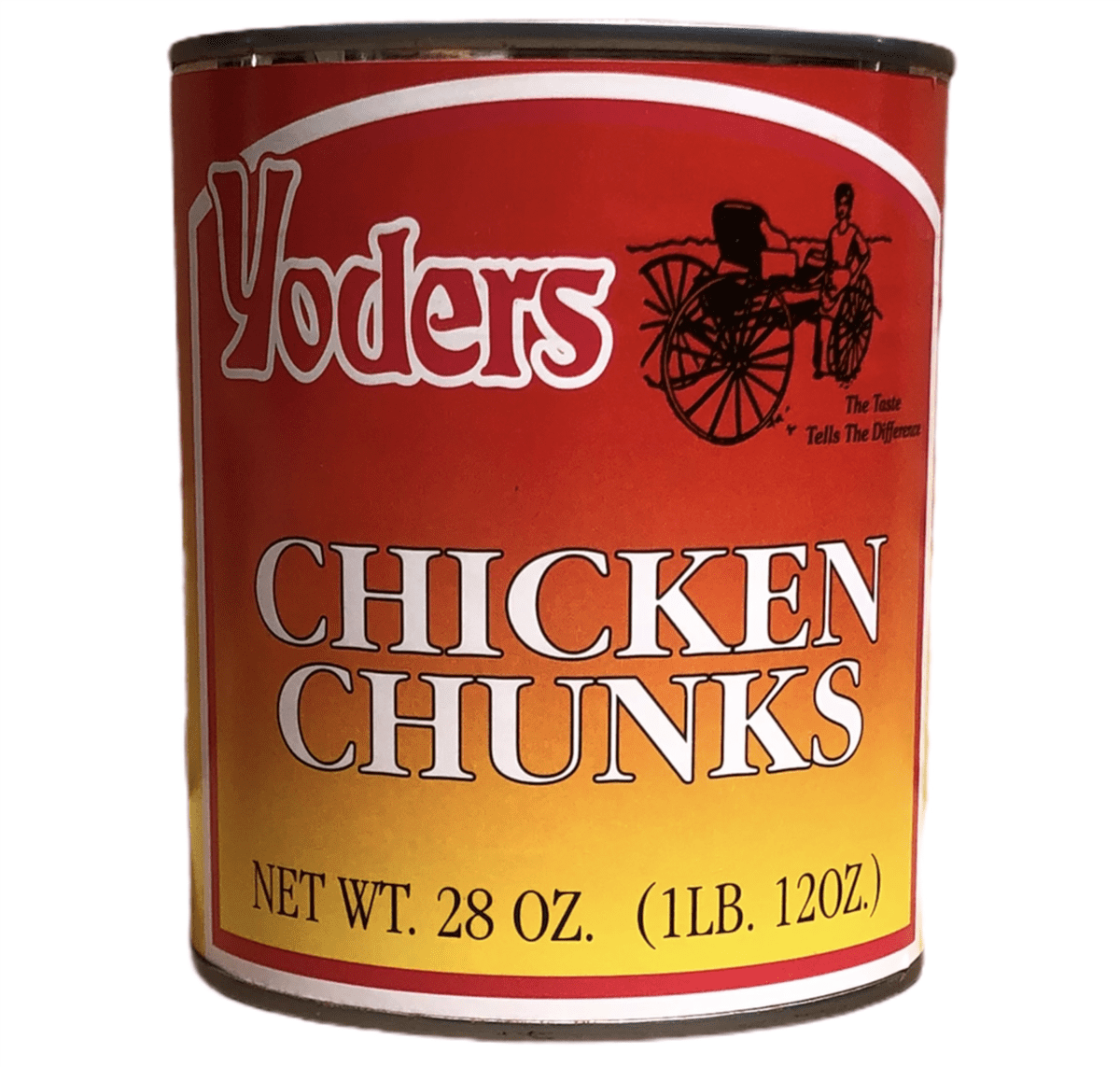 Yoders Canned Long Shelf Life Emergency Survival Food Ration Chicken Chunks with 14 Servings/28oz/Can- 12 Cans