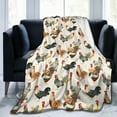 thumbnail image 4 of Rooster Chickens Throw Blanket Gifts for Women Flannel Fleece Fuzzy Blankets Soft Warm Cozy for Bed Couch Sofa Living Room Decor for Teens 60"x50", 4 of 6