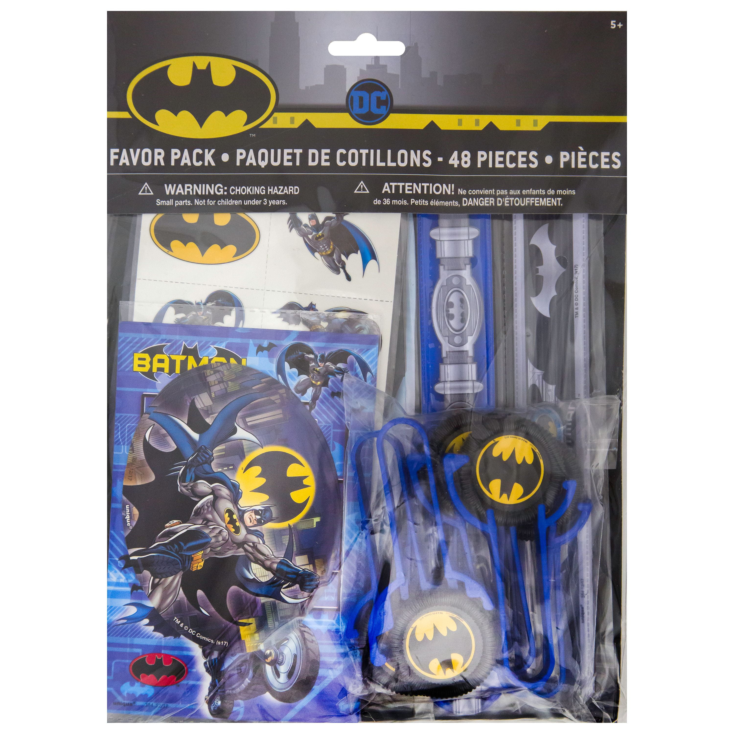 Justice League Tattoos x 12 Birthday Supplies Party Favours Loot Bags Batman 