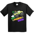 thumbnail image 3 of Inktastic Happy Mardi Gras Monster Truck with Beads Youth T-Shirt, 3 of 5