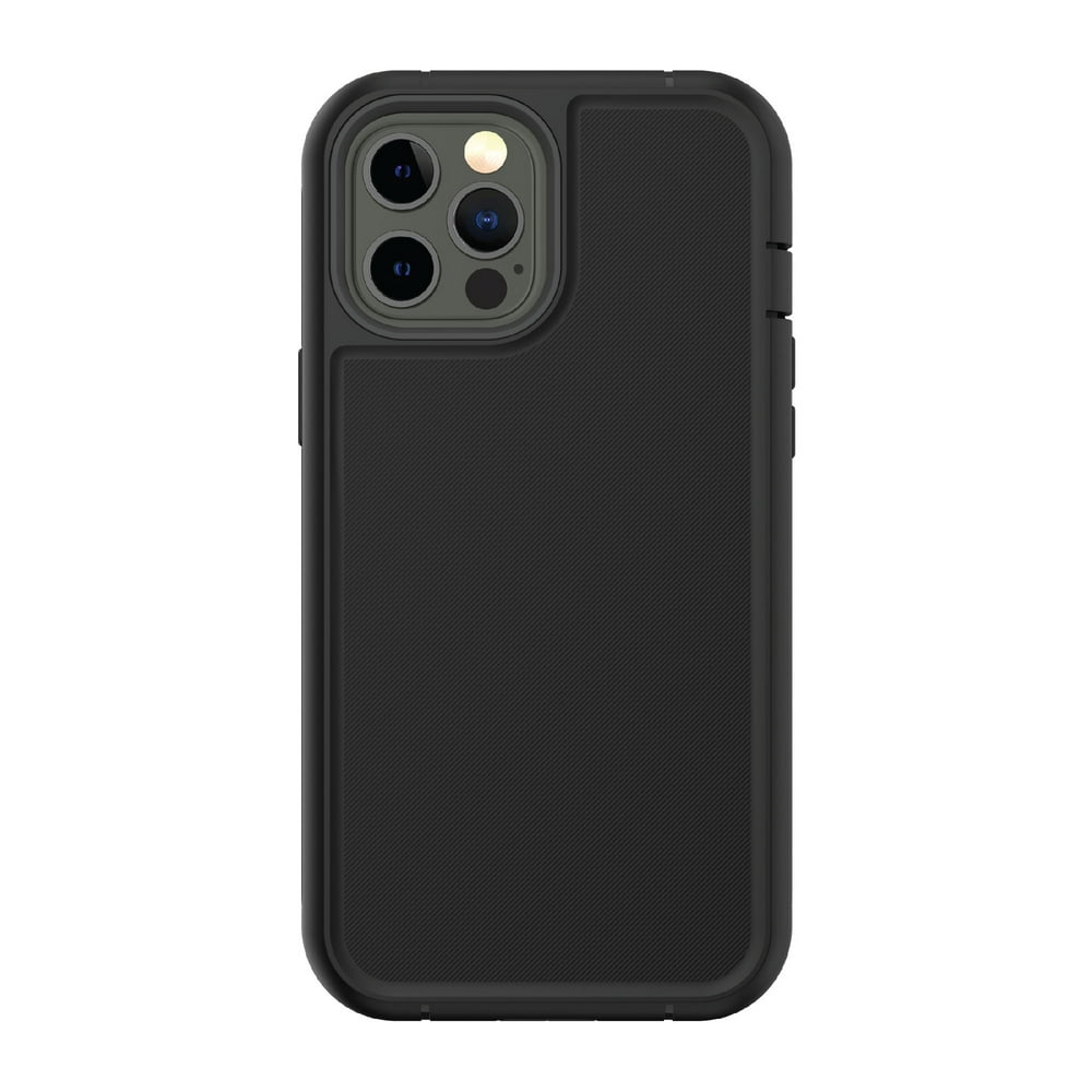 onn. Rugged Case with Builtin Microbial Protection for iPhone 12 Pro