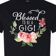 thumbnail image 4 of Inktastic Blessed to Be a Gigi with Pink Flowers T-Shirt, 4 of 5