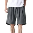 thumbnail image 2 of Floenr Mens Shorts,Men's Fashion Classic Twill Relaxed Fit Casual Wear Pocket Shorts Pants, 2 of 7