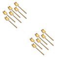 thumbnail image 4 of Toystoory Paquete de 6 cucharas de café de acero inoxidable, postre, Chocolate, leche, cucharillas colgantes de mango largo, cuchara para restaurante en Oro 2piezas Toystoory CBP192818, 4 of 6