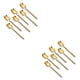 thumbnail image 4 of Toystoory Paquete de 6 cucharas de café de acero inoxidable, postre, Chocolate, leche, cucharillas colgantes de mango largo, cuchara para restaurante en Oro 2piezas Toystoory CBP192818, 4 of 6