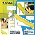 thumbnail image 2 of Machrus Upper Bounce Trampoline Step N Slide | Fun Indoor & Outdoor Ladder and Wave Slide Set – Perfect for Round or Rectangle Trampolines with or Without Net – Yellow, 2 of 6