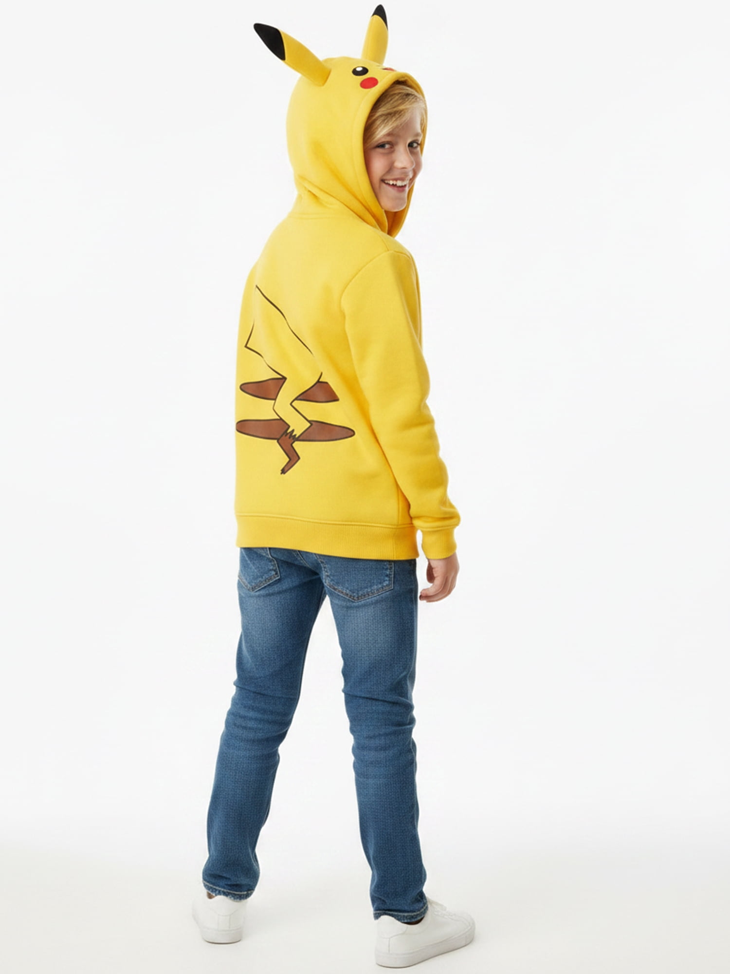 Pokémon, Boys' & Big Boys' Graphic Cosplay Hoodie, Pikachu, Sizes 4-18
