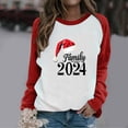 thumbnail image 1 of Jienlioq Hauts pour Femmes Tendance Imprimé Poitrine Col Rond Manches Longues Chandail Cyberlundi, 1 of 3