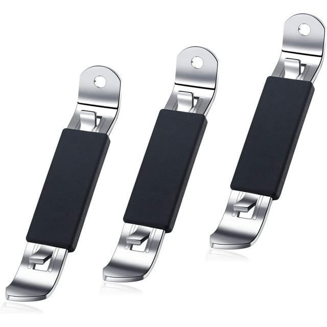 Abrebotellas magnético de 3 piezas Abrelatas Abrelatas de cerveza clásico Abrebotellas pequeño de acero inoxidable Abrebotellas con imán para acampar y viajar Fokelyi WMPH-545