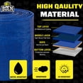 thumbnail image 3 of BOEN Multi-Purpose Poly Tarp, 5 ft x 7 ft, 4.2 Mil Thick, Blue, 3 of 8