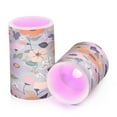 thumbnail image 4 of Yayeee Flameless Candles with Remote Flickering Battery Operated Multi Color Changing, Floral Pattern, 4 of 7