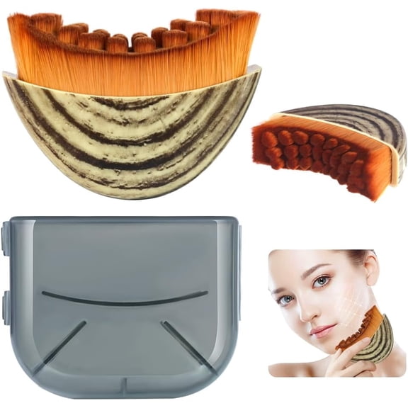 Lymphatic Contour Face Brush,Gua Sha Brush for Facial Contouring and Lymphatic Drainage Perfect for Jawline Sculpting and Reducing Puffiness