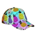 thumbnail image 3 of Balery Baseball Cap Adjustable Size for Running Workouts and Outdoor Activities All Seasons Dad Hat(Graffiti Pineapples), 3 of 8