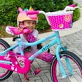 thumbnail image 4 of JOYSTAR Paris 14" Girls Bike with Training Wheels, Kids Bicycle for Ages 3-5, Blue, 4 of 8