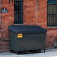 thumbnail image 5 of Dumpster Cover 12 Oz Waterproof - 100% Weather Resistant Garbage Can Top Cover with 4 Corner Elastic - Customize Patio Cover / Dumpster Tarp with Logo & Image (72"W x 40"D x 15"H, Blue), 5 of 7