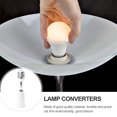 thumbnail image 2 of KAKOWELY 2Set Lamp Adapters Light Bulbs Adapter Silver PVC for Table Lamp, 2 of 8