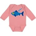 thumbnail image 3 of Inktastic Fishing Blue Fish Boys or Girls Long Sleeve Baby Bodysuit, 3 of 5