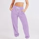 thumbnail image 1 of Puntoco Leggings Deportivos Casuales De Color Sólido Con Cordón Para Mujer Morado S, 1 of 5