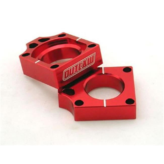 Outlaw Racing Billet Axle Blocks Red 